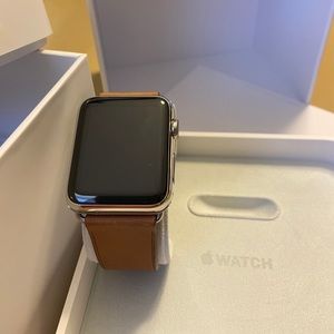 Series 1 stainless Steele Apple Watch.